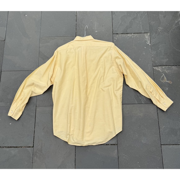 Ralph Lauren Men’s Yellow Button Down Dress Shirt Sz 15.5/34 - Picture 4 of 4